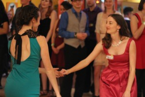 Katy and Siona dancing